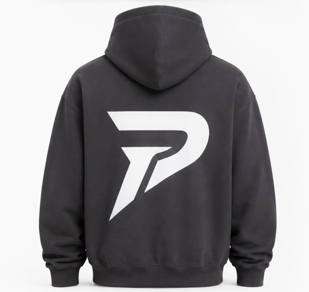 Premium Oversized Hoodie | Back Perseverances P Monogram